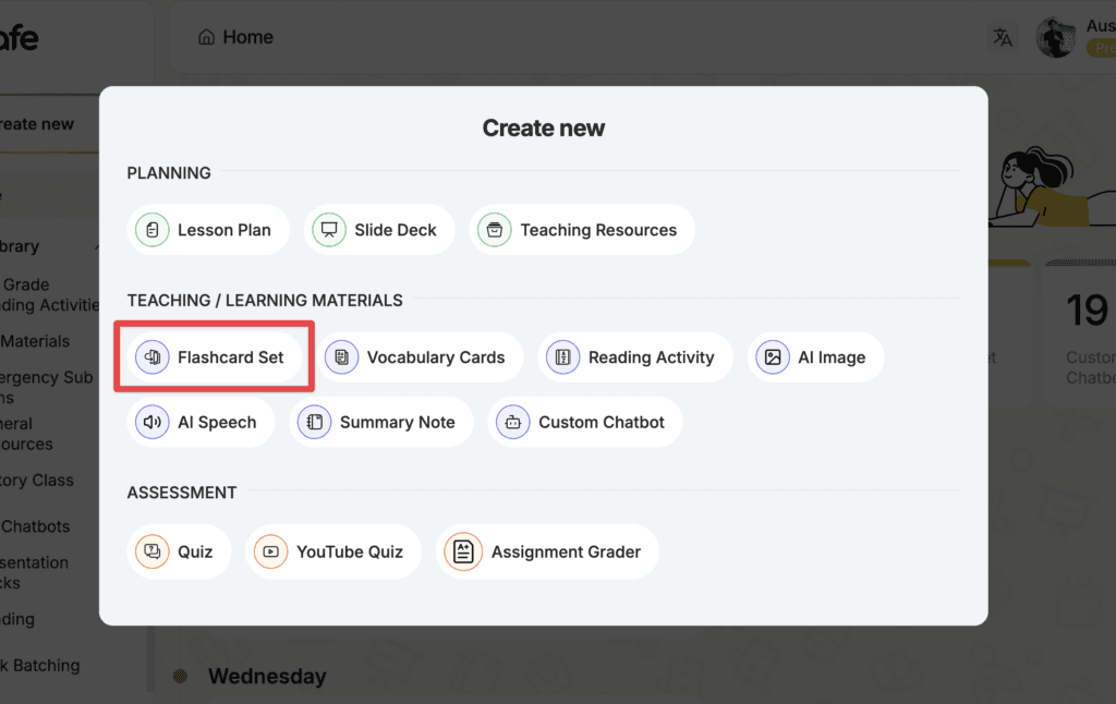 ai flashcards generator among Edcafe AI's suite of tools
