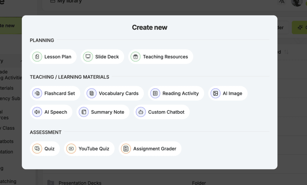 AI school activity maker tools available in Edcafe AI