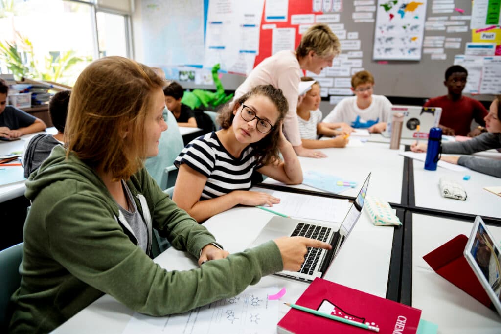 Teacher warning student about AI detection tools