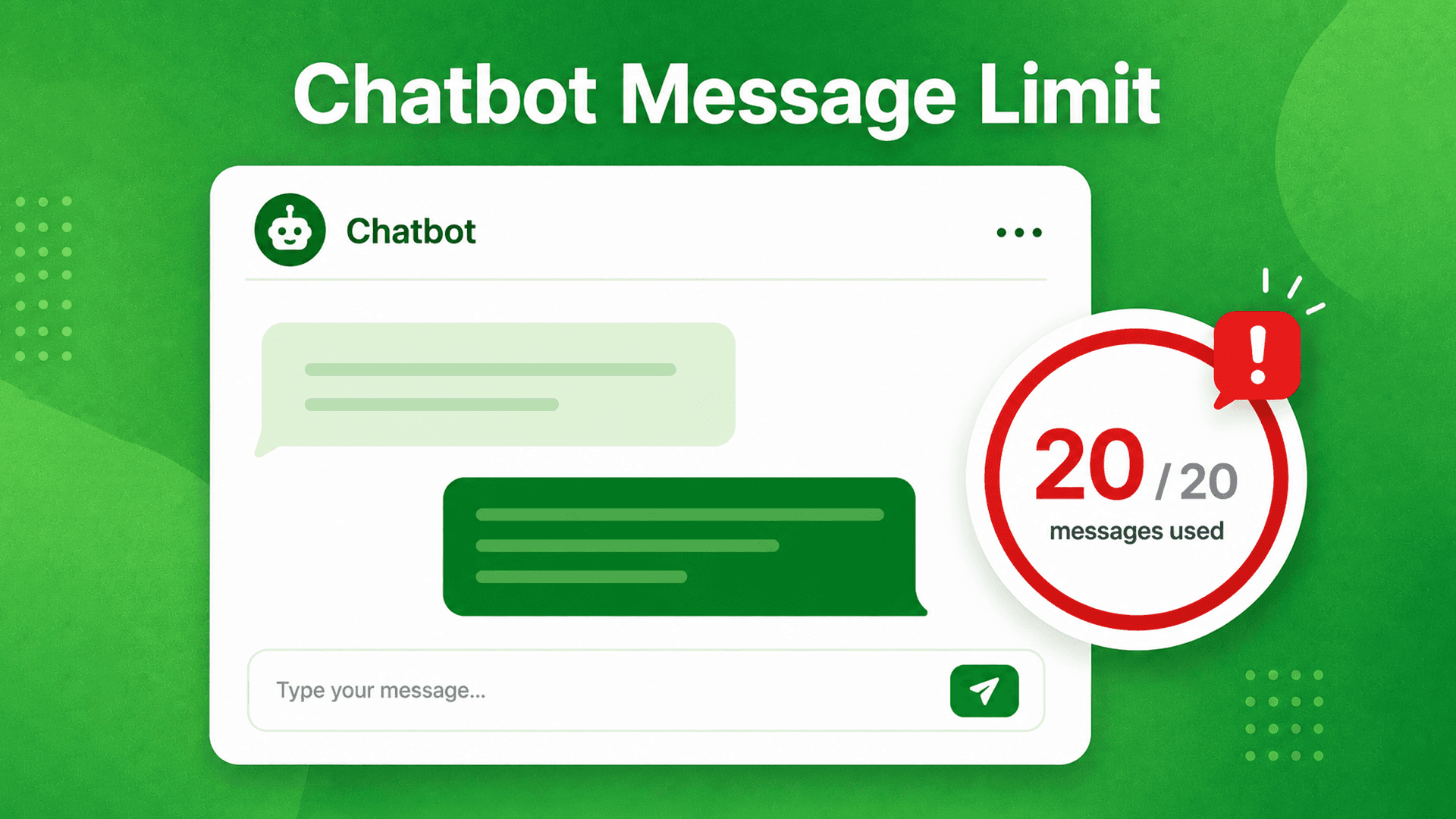 Chatbot Message Limit